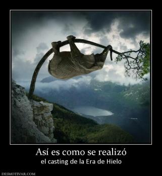 Así es como se realizó el casting de la Era de Hielo