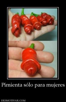 Pimienta sólo para mujeres