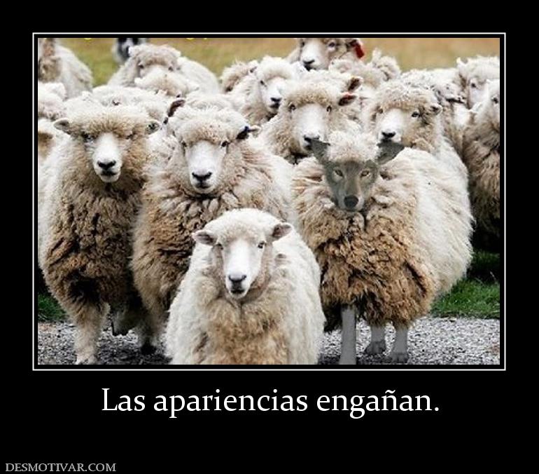 Las apariencias engañan.