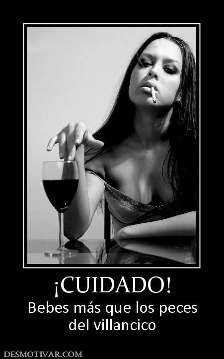 ¡CUIDADO! Bebes más que los peces del villancico