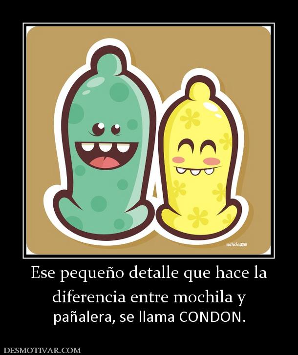 Ese pequeño detalle que hace la diferencia entre mochila y pañalera, se llama CONDON.