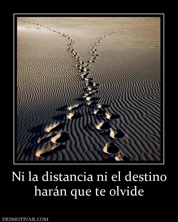 Ni la distancia ni el destino harán que te olvide