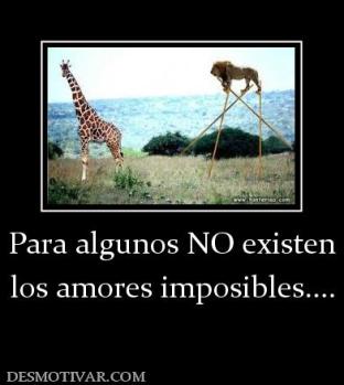 Para algunos NO existen los amores imposibles....