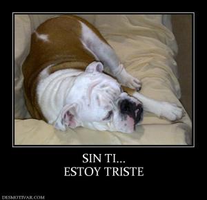 SIN TI... ESTOY TRISTE