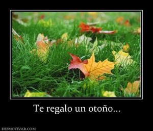 Te regalo un otoño...