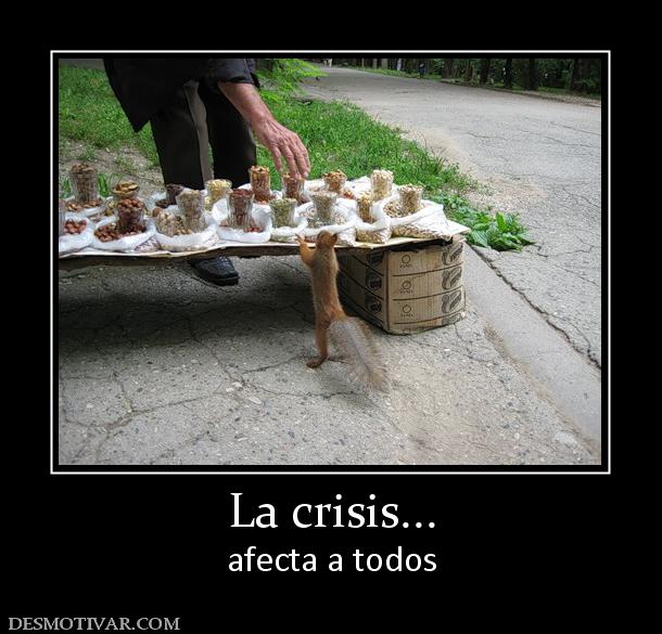 La crisis... afecta a todos