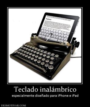 Teclado inalámbrico especialmente diseñado para iPhone e iPad