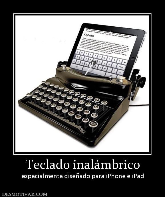 Teclado inalámbrico especialmente diseñado para iPhone e iPad