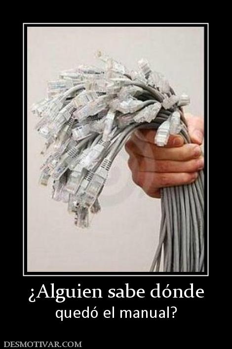 ¿Alguien sabe dónde quedó el manual?
