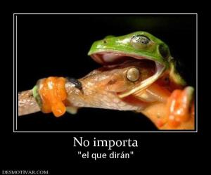 No importa