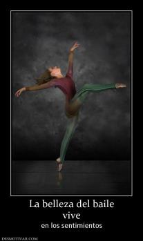 La belleza del baile vive en los sentimientos