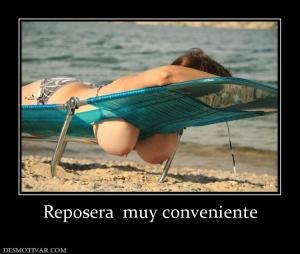 Reposera  muy conveniente