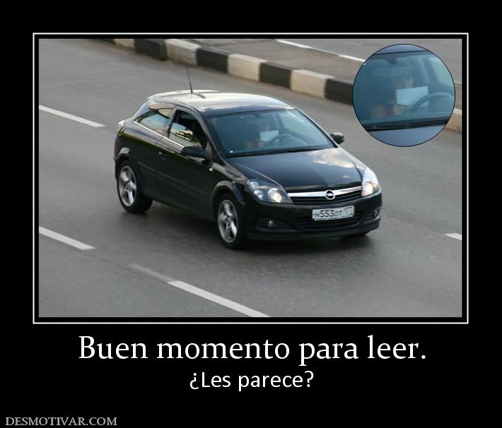 Buen momento para leer. ¿Les parece?