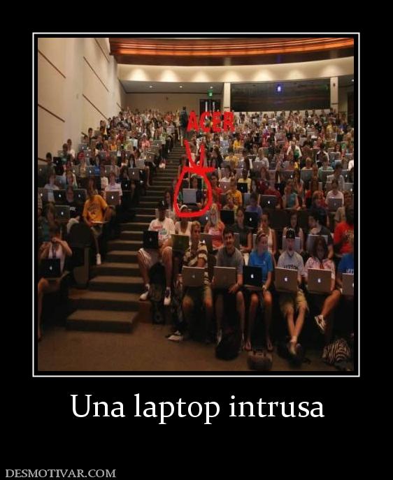 Una laptop intrusa
